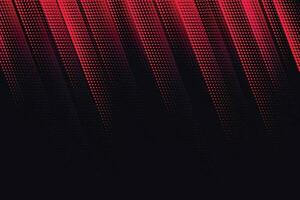 abstract halftone lines in red and black color vector