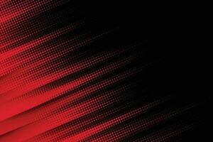 abstract halftone lines in red and black color vector