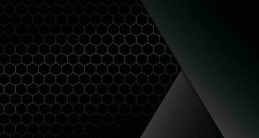 Abstract black texture background hexagon. gradient effect vector