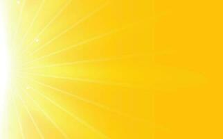 summer orange background with light Rays vector