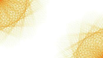 abstract orange fractal lines mesh background design vector