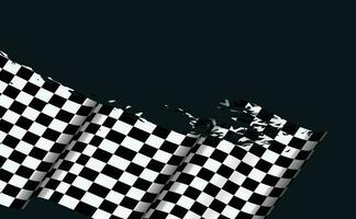 Optical illusion wave. Chess waves board. Abstract 3d black and white illusions. Horizontal lines stripes pattern or background with wavy distortion effect. Vector illustration.