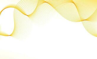 Abstract 3d template curved soft gold layered background with gold lines sparking with copy space for text. Luxury style. Vector illustration