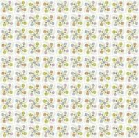 folk art daisy pattern vector