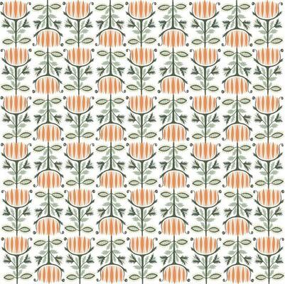folk art tulip pattern