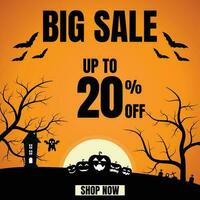 Sale discount icon. Special offer price signs, Discount Halloween Concept vector