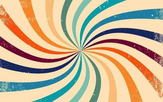 retro sunburst background vector