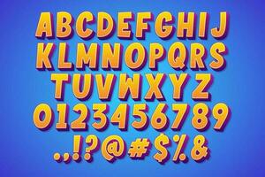 cartoon alphabet design vector