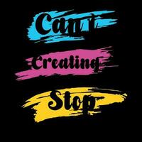 Can't creating stop typography, t-shirt graphics vector