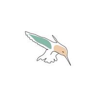 Line art Bird vector