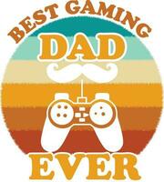 Best Gaming Dad Ever vector