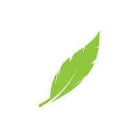 logotipos de vector de elemento de naturaleza de ecología de hoja de árbol verde