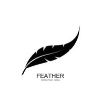 Feather logo vector template