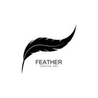 Feather logo vector template