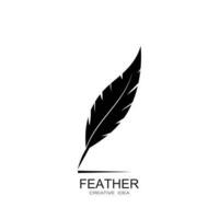 Feather logo vector template