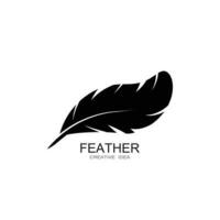 Feather logo vector template