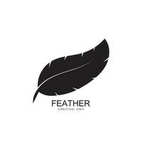 Feather logo vector template