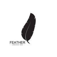 Feather logo vector template