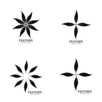 Feather logo vector template