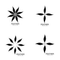 Feather logo vector template