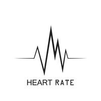 Hearbeat Pulse Icon Vector Illustration Logo Template