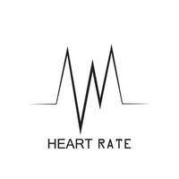 Hearbeat Pulse Icon Vector Illustration Logo Template