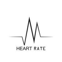 Hearbeat Pulse Icon Vector Illustration Logo Template