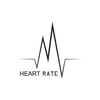 Hearbeat Pulse Icon Vector Illustration Logo Template