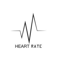 Hearbeat Pulse Icon Vector Illustration Logo Template