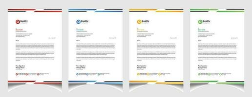 Creative corporate business letterhead template design with a4 size. Minimalist professional letterhead layout. vector