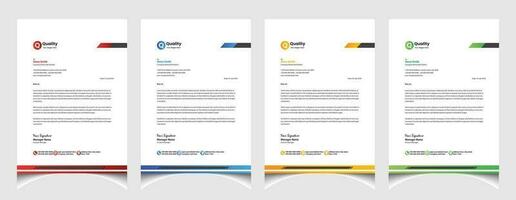 Creative business letterhead template design with a4 size. Minimalist professional letterhead layout. vector