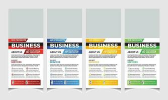 Corporate business marketing roll up banner template or Standee X banner template design. Vertical stand banner template. vector