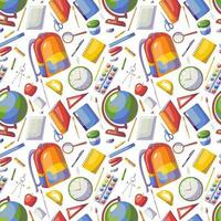 Back to school of seamless pattern vector