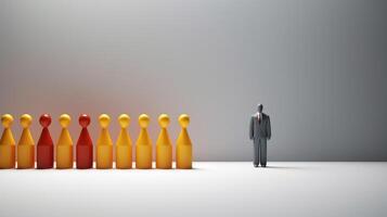 Business Leadership Concept, Teamwork Together Collaboration, Human Resources Management. photo