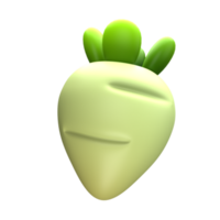 Turnip 3D illustration png