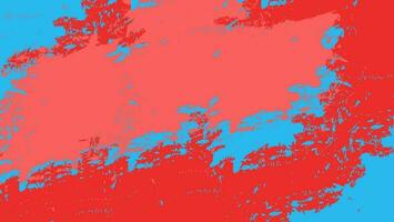 Abstract Bright Blue Red Paint Grunge Texture Background vector