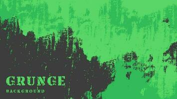 Abstract Black Green Grunge Texture Background Design Template vector