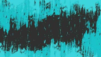 Abstract Light Blue Grunge Texture In Black Background Template vector