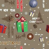 Seamless texture on the theme of Christmas. Vector. vector