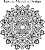 lujo ornamental mandala creativo diseño modelo antecedentes. vector