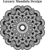 lujo ornamental mandala creativo diseño modelo antecedentes. vector