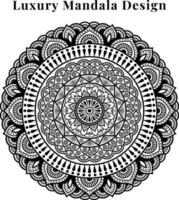 lujo ornamental mandala creativo diseño modelo antecedentes. vector