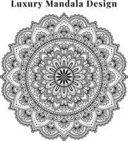 lujo ornamental mandala creativo diseño modelo antecedentes. vector