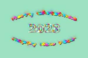 New Year concept 2023 photo