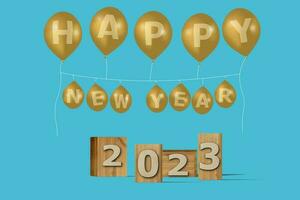 New Year concept 2023 photo