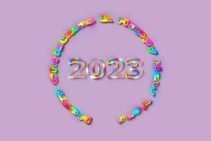 New Year concept 2023 photo