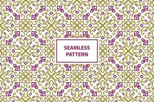 oriental seamless pattern. White, purple and gold background with Arabic ornament. Pattern, background and wallpaper for your design. Textile ornament. Vector illustration.