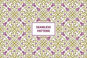 oriental seamless pattern. White, purple and gold background with Arabic ornament. Pattern, background and wallpaper for your design. Textile ornament. Vector illustration.