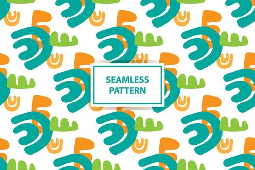 Vector seamless pattern. Abstract graphic background. Simple texture. Ethnic style ornament. Repeat vintage design for decor, print