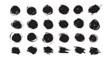 Grunge backgrounds set. Hand drawn illustrations vector
